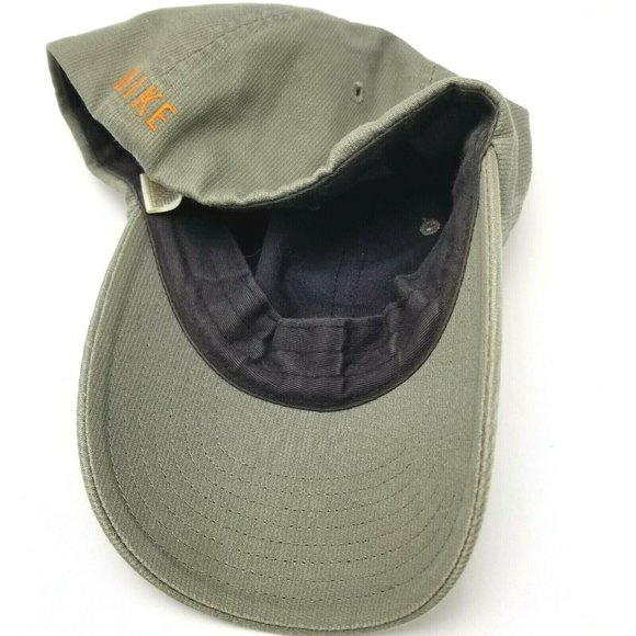 Nike Sports Hat Cap Size 7 Fitted Green Orange - Picture 3 of 8